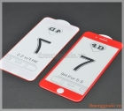 Miếng dán kính cường lực full màn hình iPhone 7 Plus (5.5") Màu Đỏ