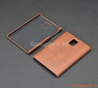 Ốp lưng Blackberry Passport Q30 màu nâu, nhựa giả da cá sấu