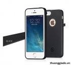 Ốp lưng silicone iPhone 5s, iPhone SE, siêu mỏng, màu đen, hiệu HOCO, JUICE Series