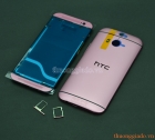 Bộ Vỏ HTC One (M8) Màu Hồng Phớt Original Housing