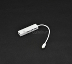 USB Type-C Ethernet Adapter with 3 Port USB 3.0 Hub