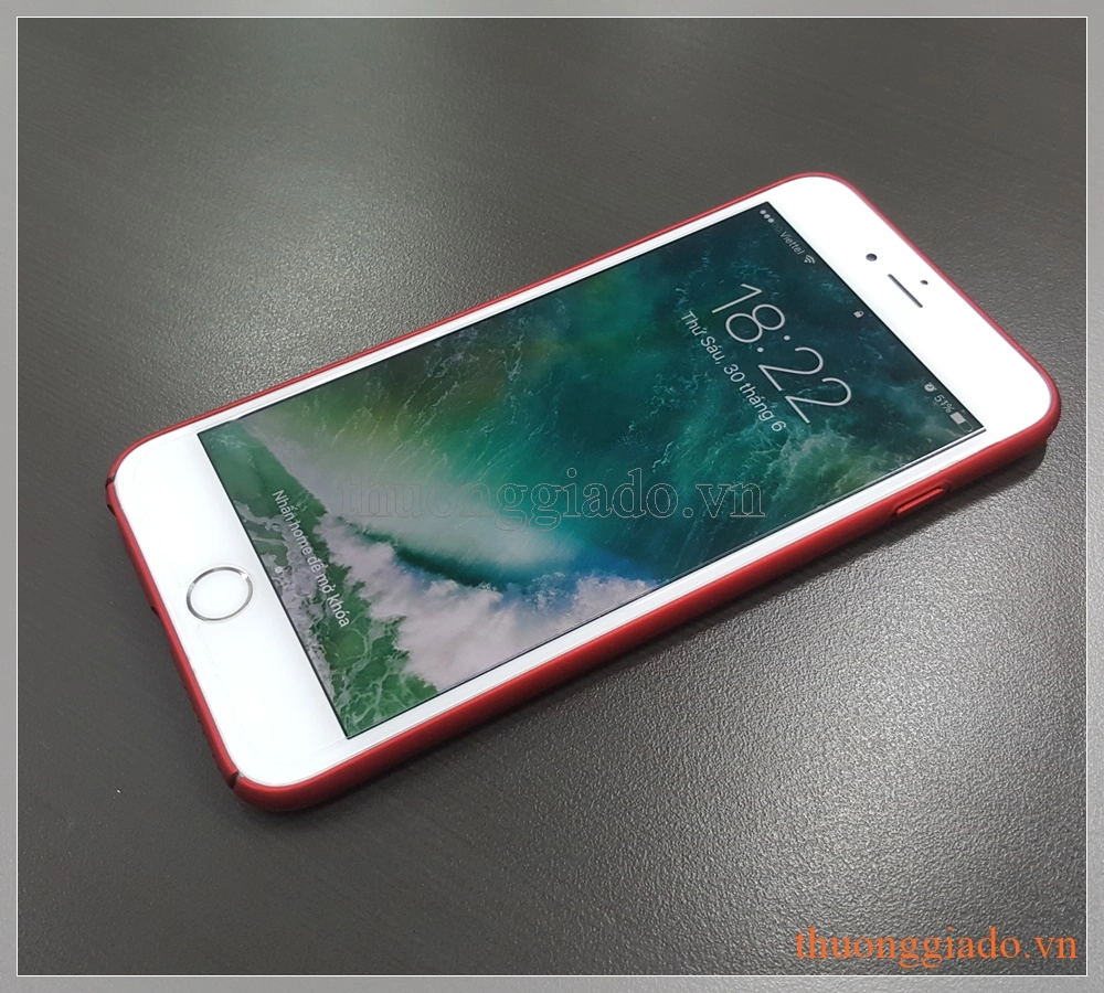 Ốp lưng nhựa cứng iPhone  6 Plus/ iPhone  6s Plus màu đỏ, Touch Series