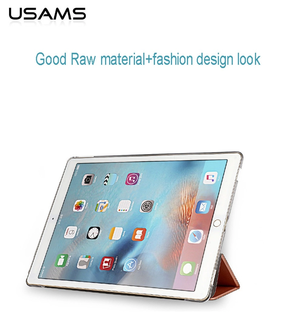 Bao Da iPad Pro 12.9" (Hiệu USAMS, UVIEW SERIES)