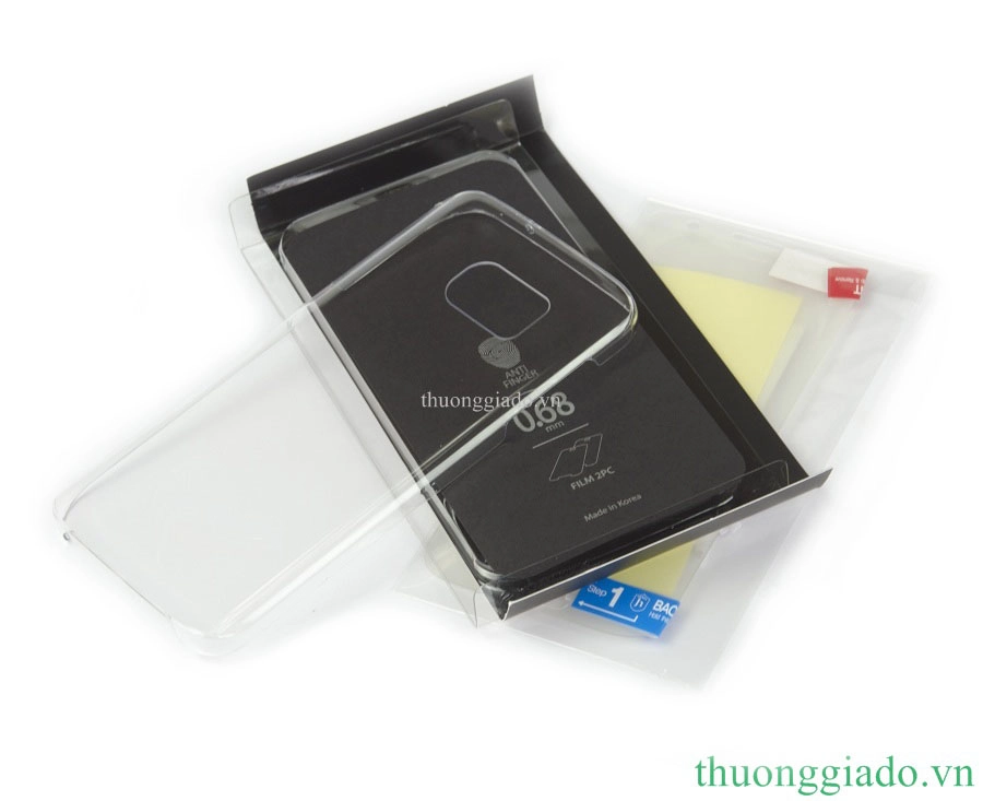 Ốp lưng Samsung Galaxy S7/ NG930 nhựa cứng trong suốt(kèm 2 miếng dán full màn hình)