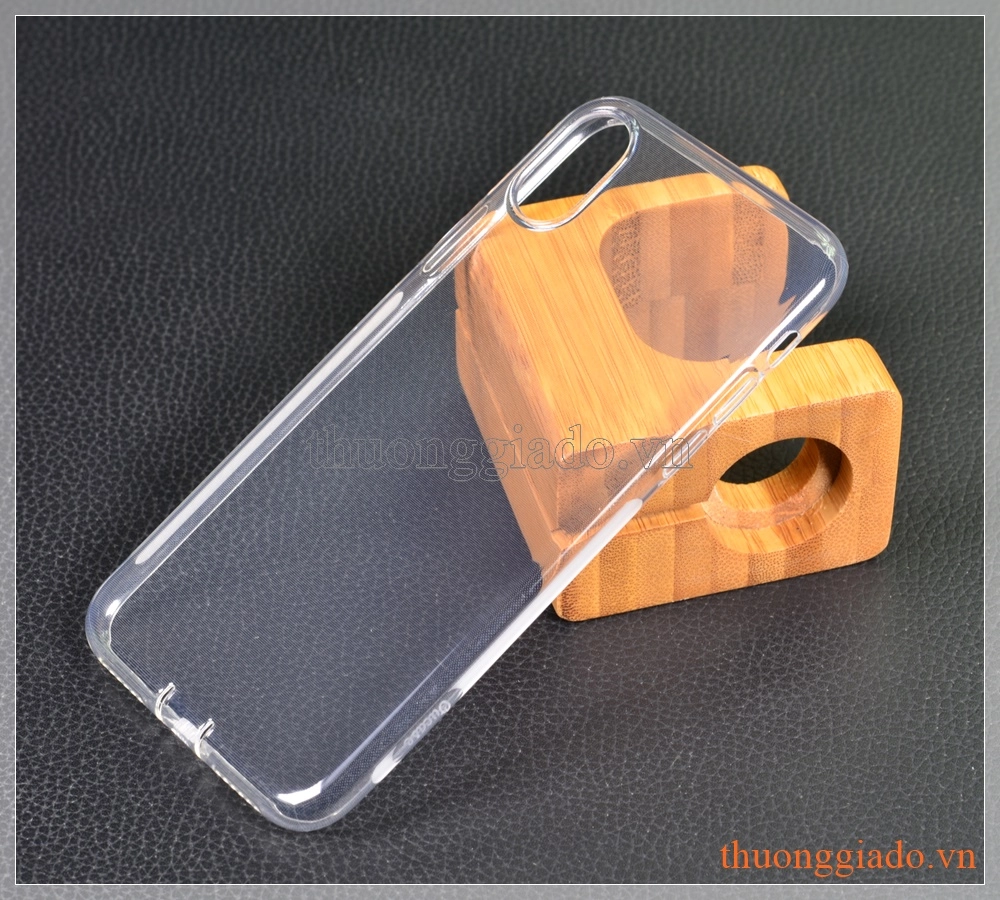 Ốp lưng silicone iPhone X (5.8"), trong suốt, hiệu Vu Case