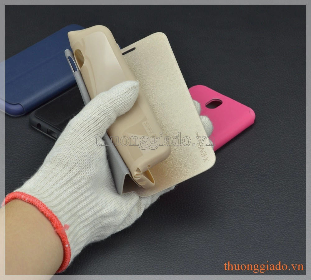 Bao da Samsung Galaxy J7 Pro/ J730 flip leather case, hiệu X-Level, FIB Color
