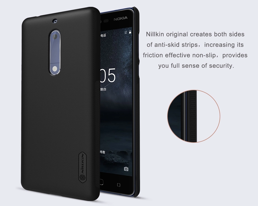 Ốp lưng sần NillKin Nokia 5 (5.2") Super Frosted Shield