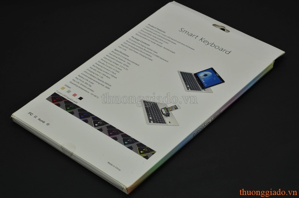 Bàn phím bluetooth đa năng Smart Keyboard, iPad Pro 12.9, Galaxy Note Pro12.2