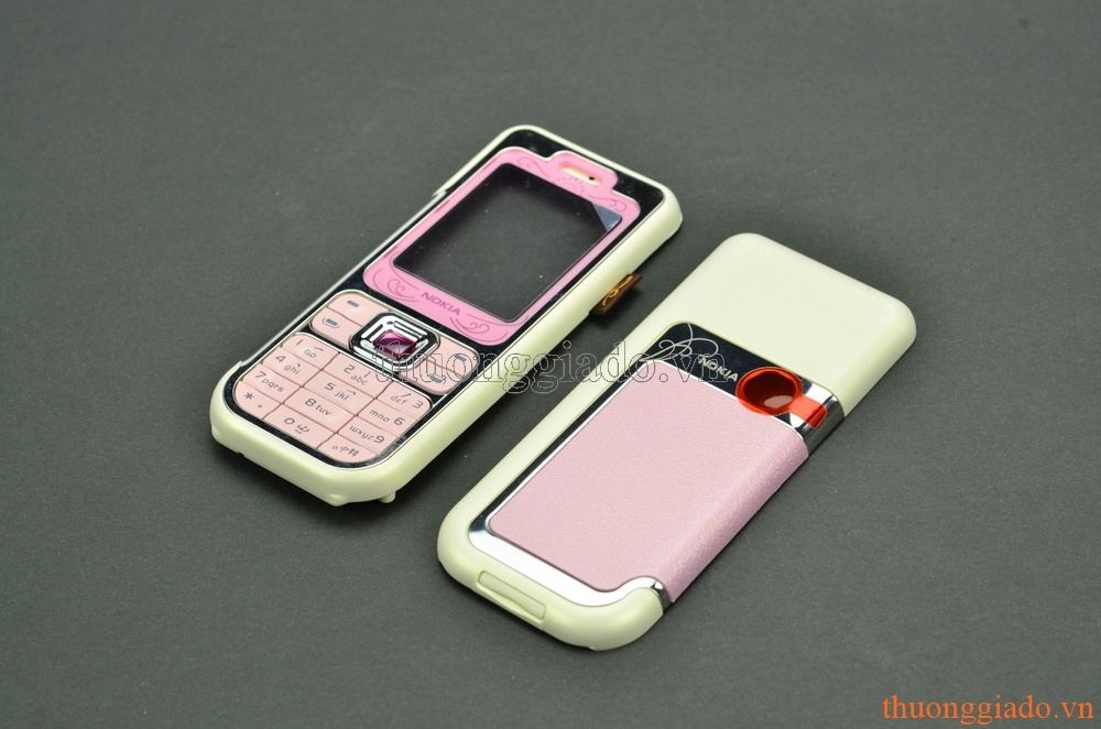 Vỏ nokia 7360 màu vàng hồng