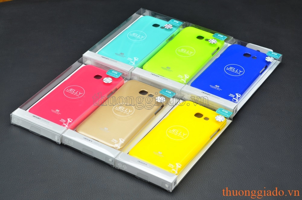 Ốp lưng silicone Samsung  A7 (2017), Samsung A720, loại thời trang, hiệu Jelly Mercury