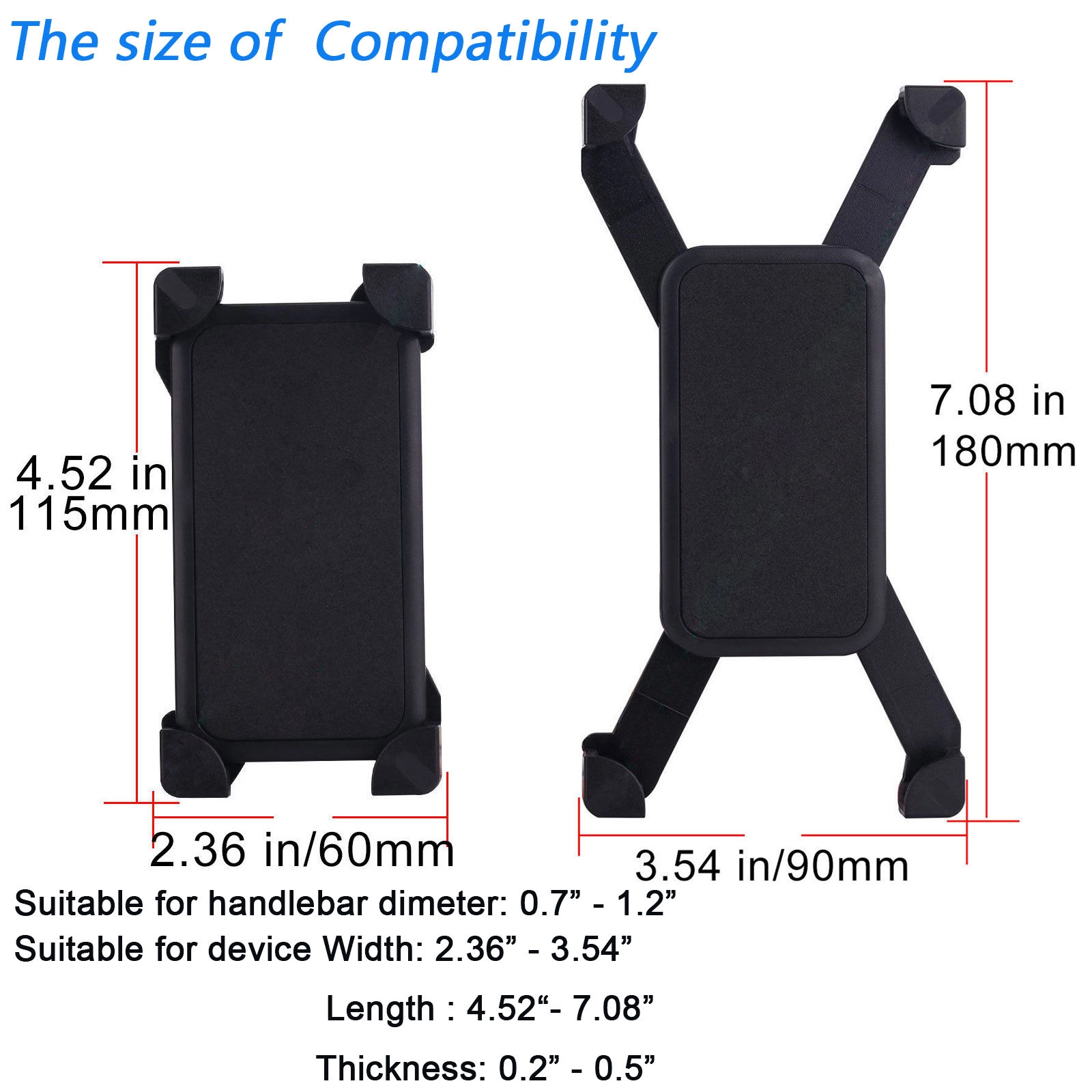 Kẹp giữ điện thoại trên ghi đông xe đạp & xe máy (Model:CH-01)