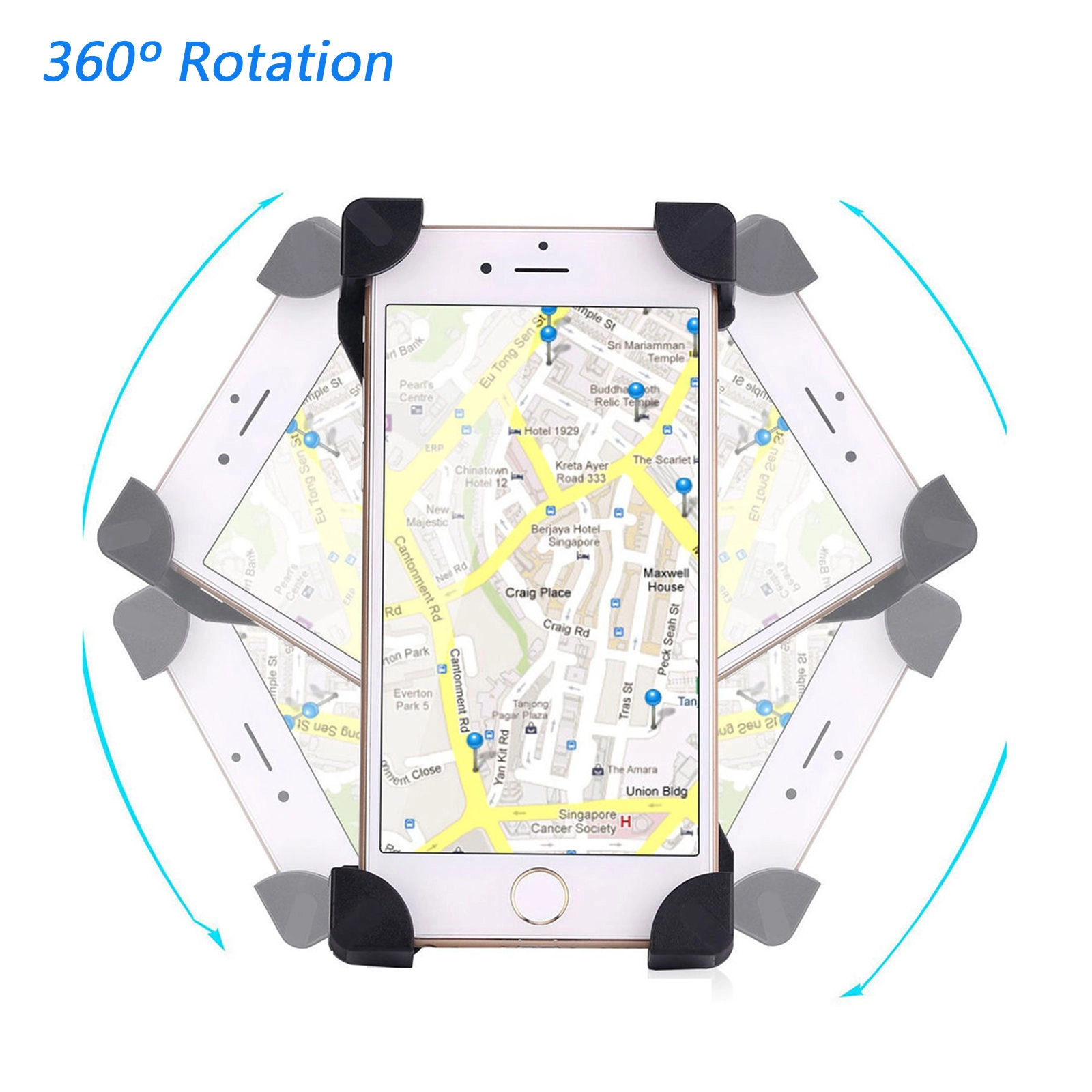 Kẹp giữ điện thoại trên ghi đông xe đạp & xe máy (Model:CH-01)