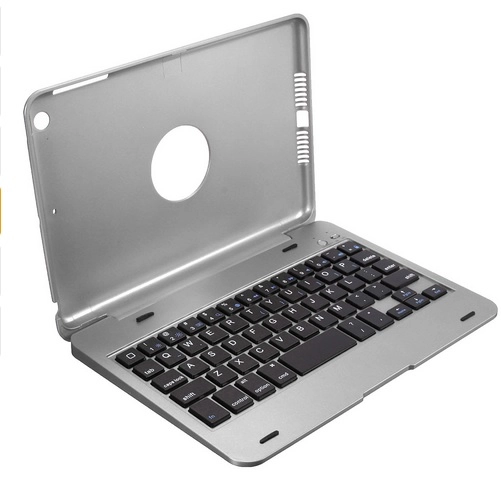 Bàn phím nhôm+case nhựa cho iPad mini 1, iPad mini 2, iPad mini 3 Bluetooth Keyboard