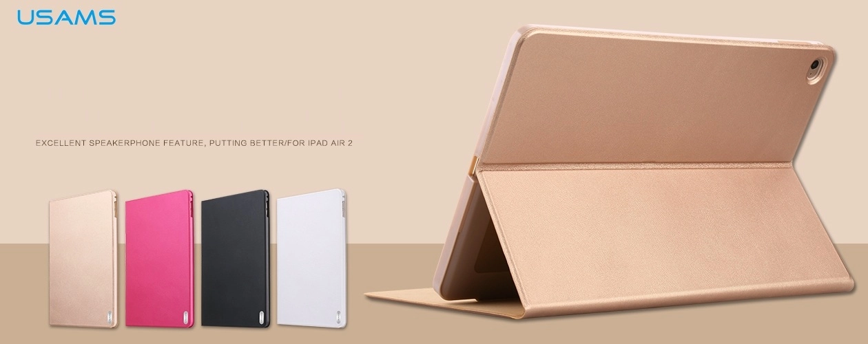 Bao Da iPad  Air 2, iPad 6 (Hiệu USAMS, Geek Series)