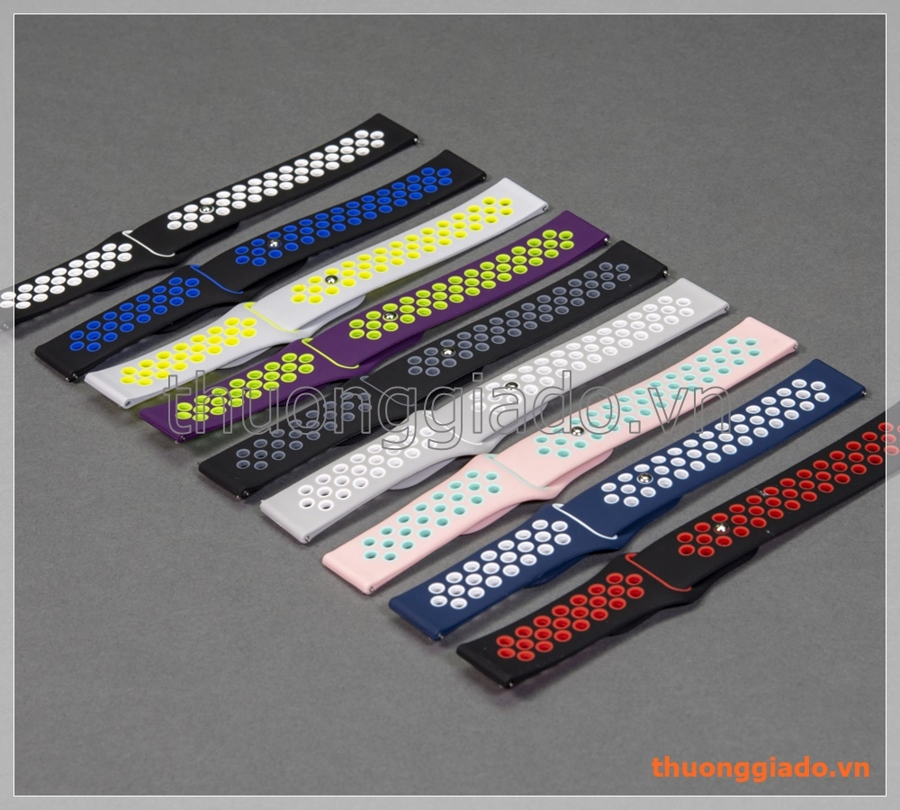 Dây đồng hồ chất liệu cao su 20mm (phong cách Nike), Samsung Gear S2 Classic