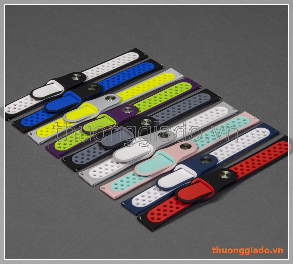 Dây đồng hồ chất liệu cao su 20mm (phong cách Nike), Samsung Gear S2 Classic