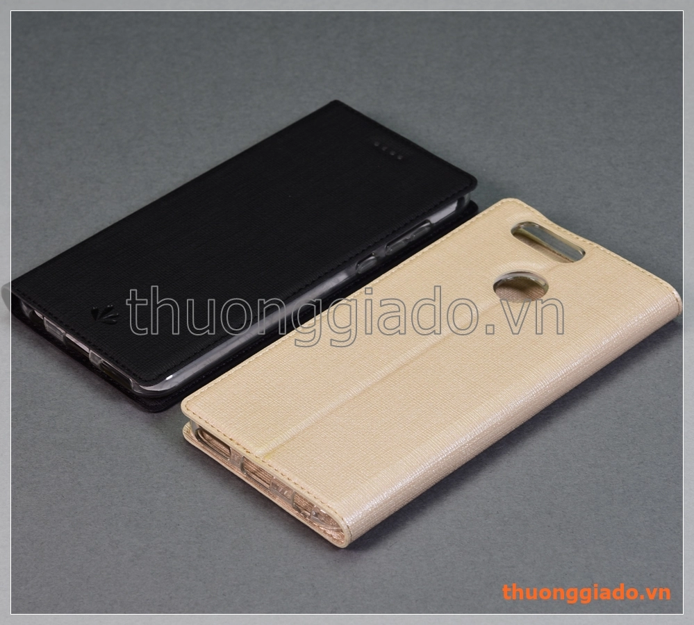 Bao da Huawei Nova 2 Plus, bao da cầm tay nắp gập mở, hiệu Vili