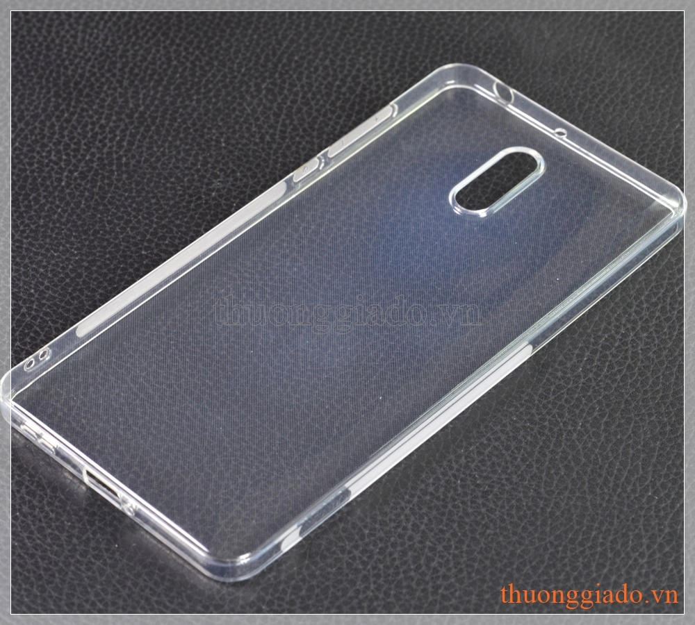 Ốp lưng silicone Nokia 6 (5.5"), màu trong suốt, hiệu VU case Ốp lưng silicone Nokia 6 (5.5"), màu trong suốt, hiệu VU case
