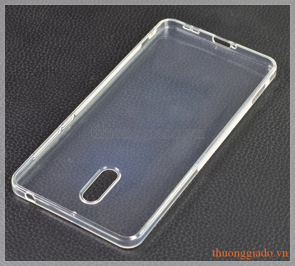 Ốp lưng silicone Nokia 6 (5.5"), màu trong suốt, hiệu VU case Ốp lưng silicone Nokia 6 (5.5"), màu trong suốt, hiệu VU case