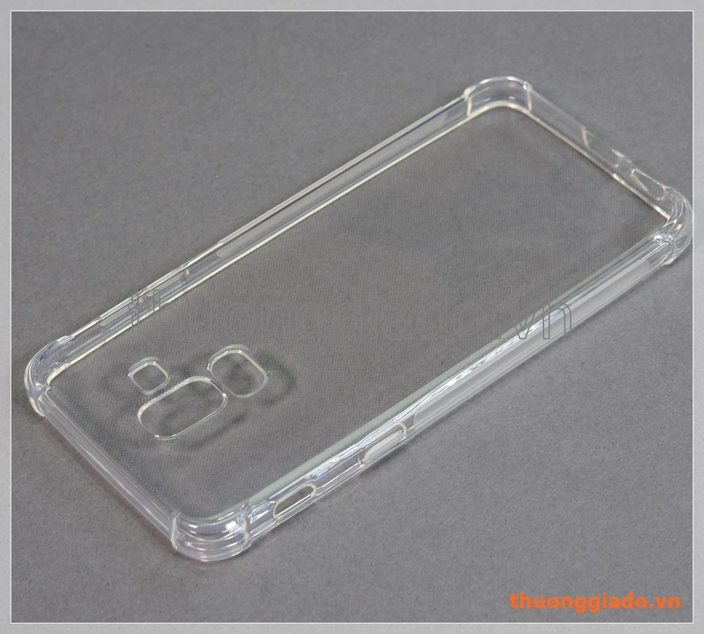 Ốp lưng silicone Samsung J8 (2018), ốp trong suốt, chốc sốc 4 góc