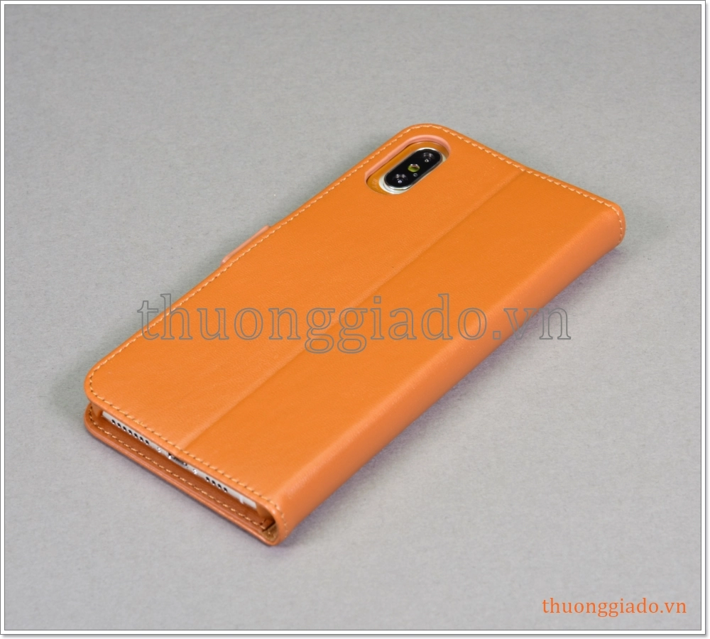 Bao da iPhone XS Max (6.5"), bao da cầm tay, nắp gập mở, hiệu G-CASE, Honour Series