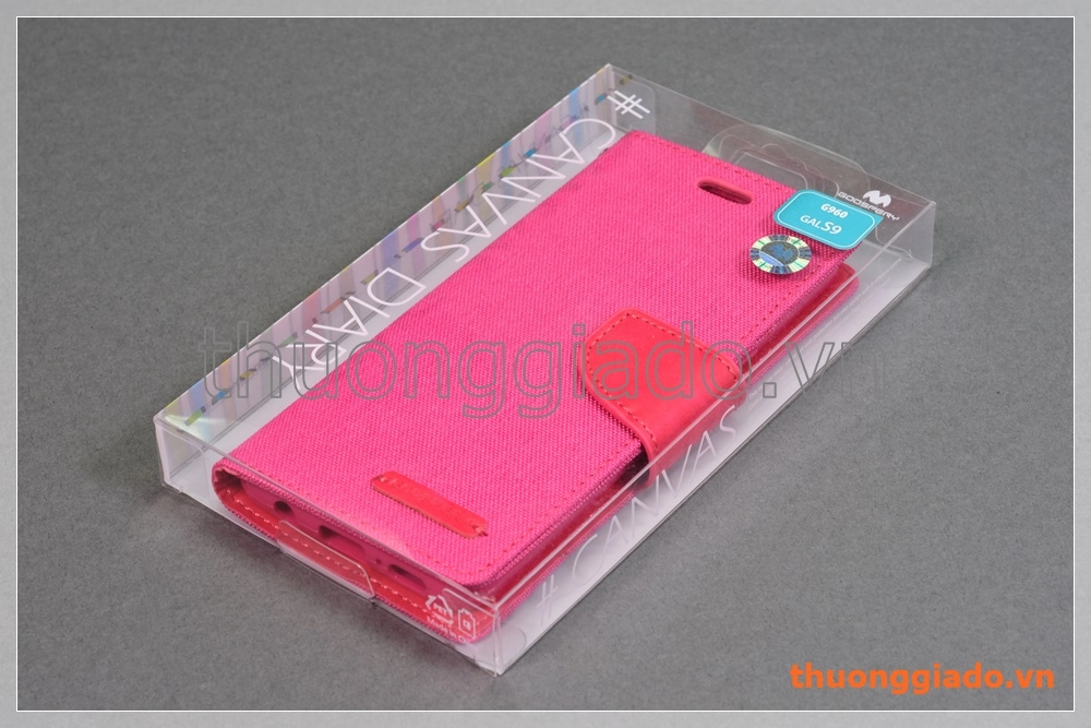 Bao da thời trang Samsung Galaxy S9/ G960 (Hiệu GOOSPERY, CANVAS DIARY)