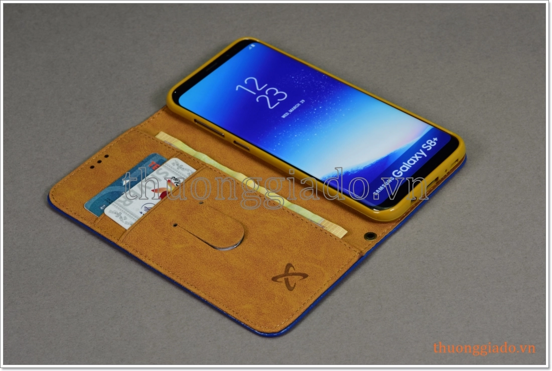 Bao da Samsung Galaxy S8 Plus/ G955, bao da cầm tay, chất liệu da bò thật