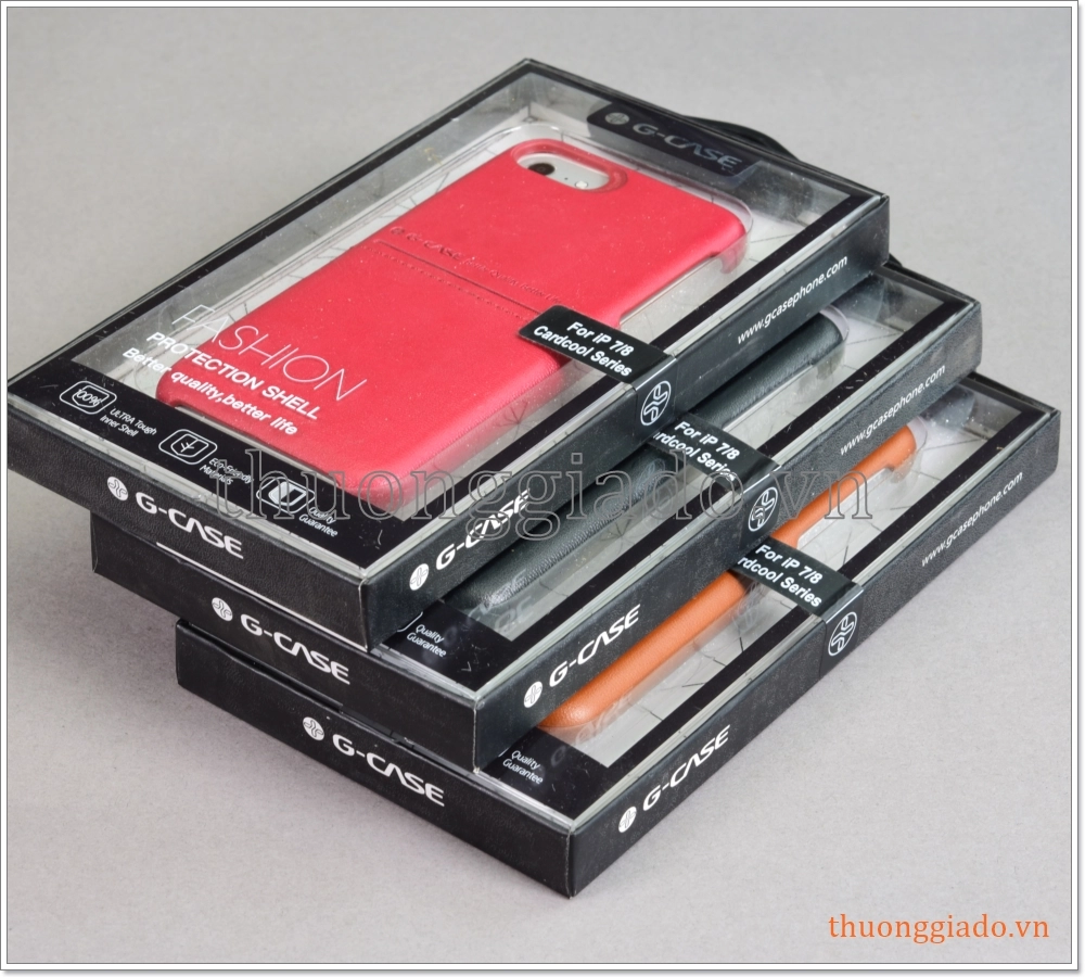 Ốp lưng da iPhone 7 (4.7"),iPhone 8 (4.7"),có khay thẻ hiệu G-Case CardCool Series Ốp lưng da iPhone 7 (4.7"),iPhone 8 (4.7"),có khay thẻ hiệu G-Case CardCool Series