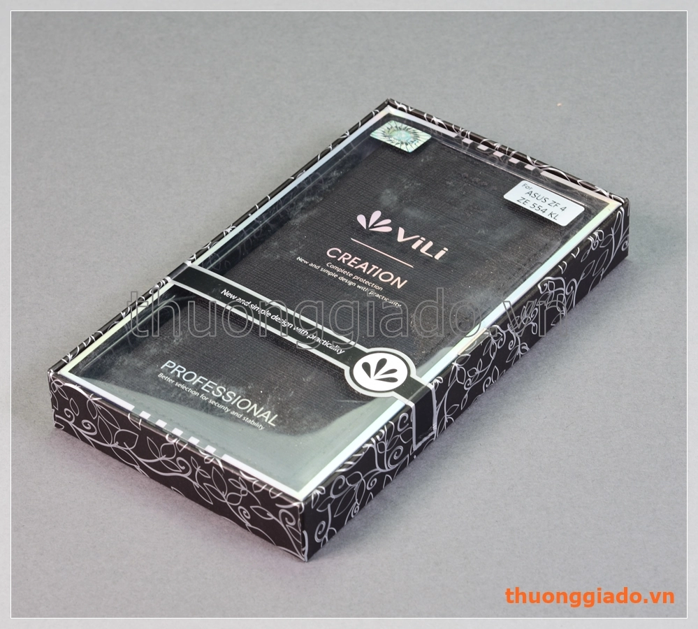 Bao da Asus ZenFone 4 (ZE554KL), bao da cầm tay nắp gập mở kiểu flip, hiệu Vili