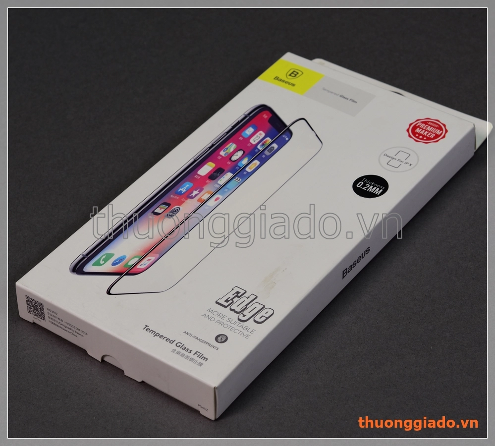 Dán kính cường lực iPhone Xs (5.8"),iPhone 11 Pro (5.8 inch),hiệu Baseus Edge (0.2mm) Dán kính cường lực iPhone Xs (5.8"),iPhone 11 Pro (5.8 inch),hiệu Baseus Edge (0.2mm)