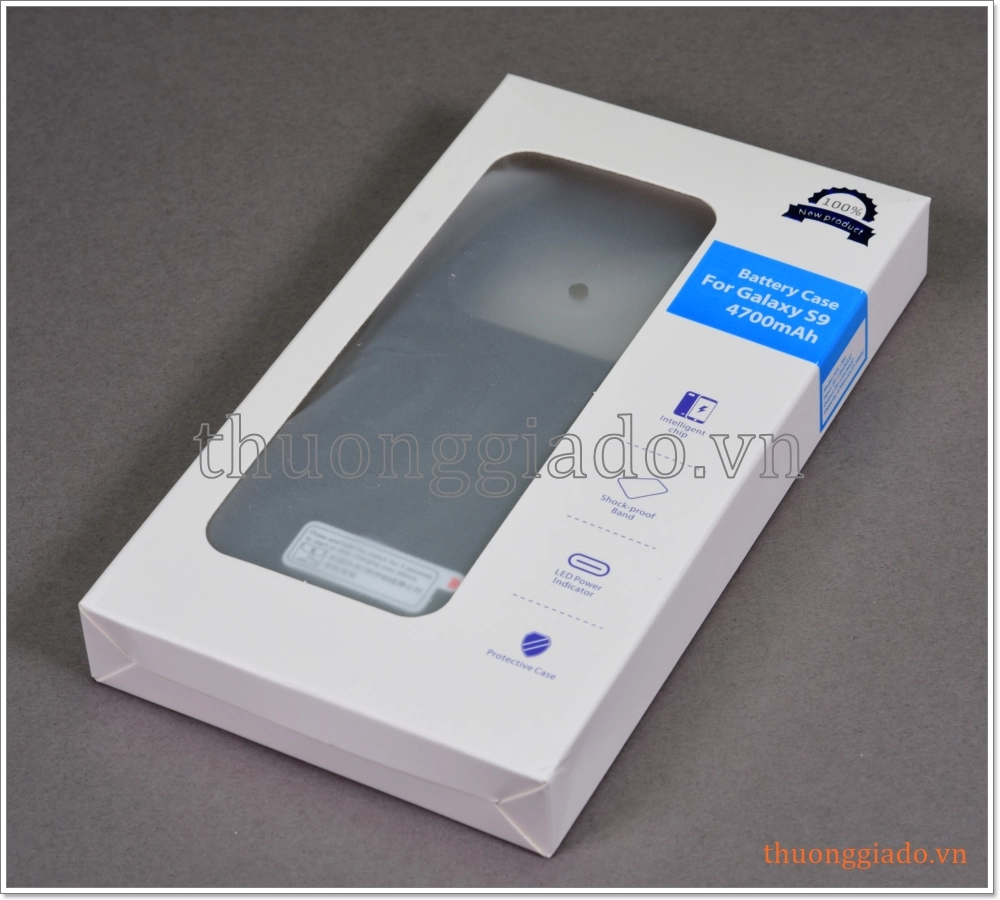 Pin dự phòng Samsung Galaxy S9/ G960 kiêm ốp lưng bảo vệ, dung lượng 4700mAh