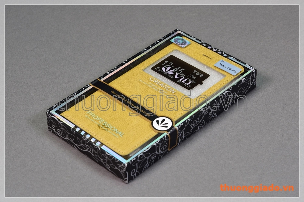 Bao da iPhone 7 Plus, iPhone 8 Plus flip leather case, hiệu Vili