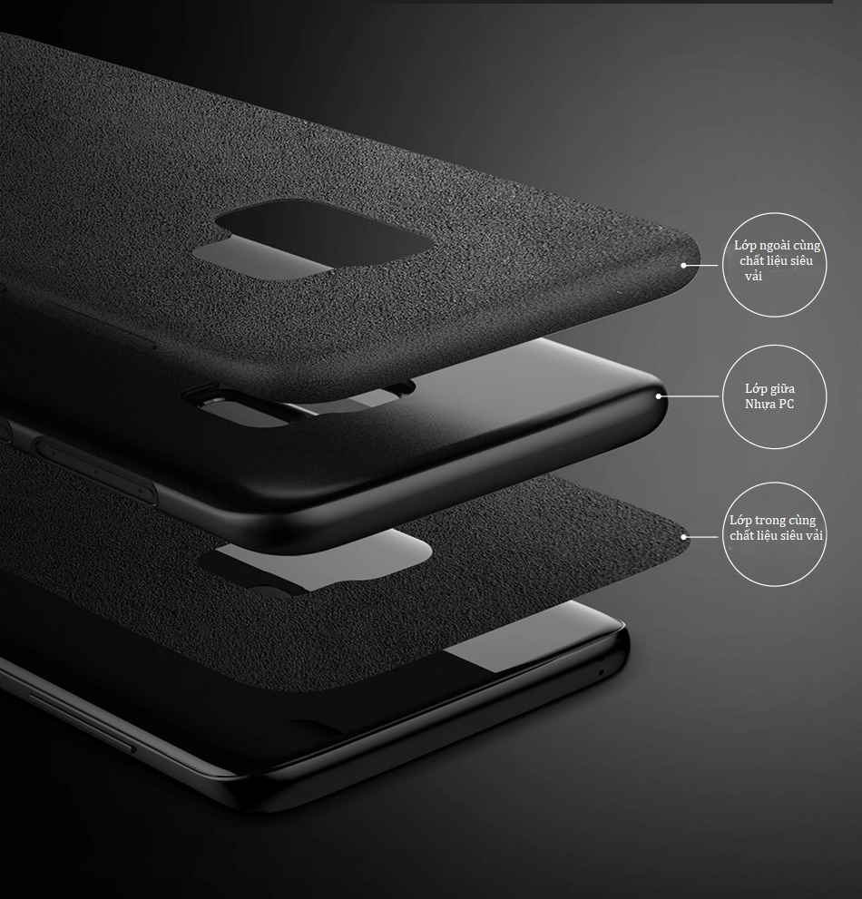 Ốp lưng Baseus Alcantara cho Samsung S9/ G960, S9+/ G965