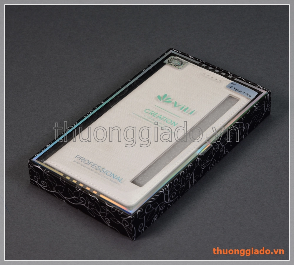 Bao da LG Stylus 2 Plus, bao da cầm tay có cửa sổ view, hiệu Vili