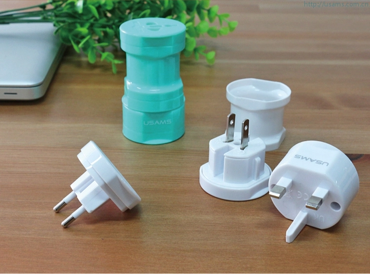 Đầu chuyển đổi phích cắm điện đa năng USAMS cho đi du lịch nước ngoài