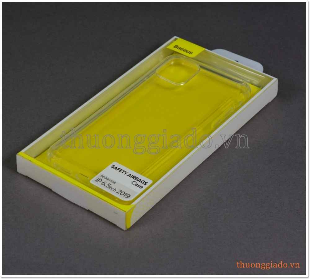 Ốp lưng Silicone cho iPhone 11 Pro Max, chống sốc hiệu Baseus Sefety Airbags Case