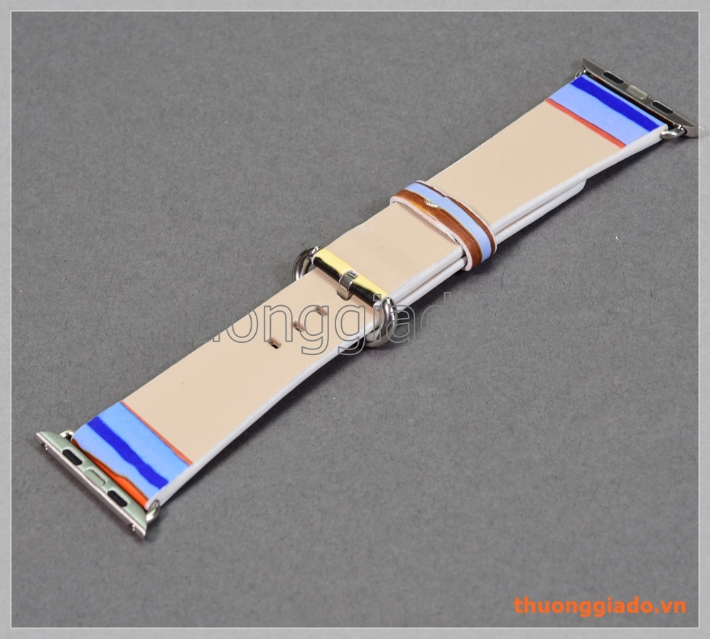 Dây đồng hồ Apple Watch 42mm (da PU, nhiều màu sọc ngang)