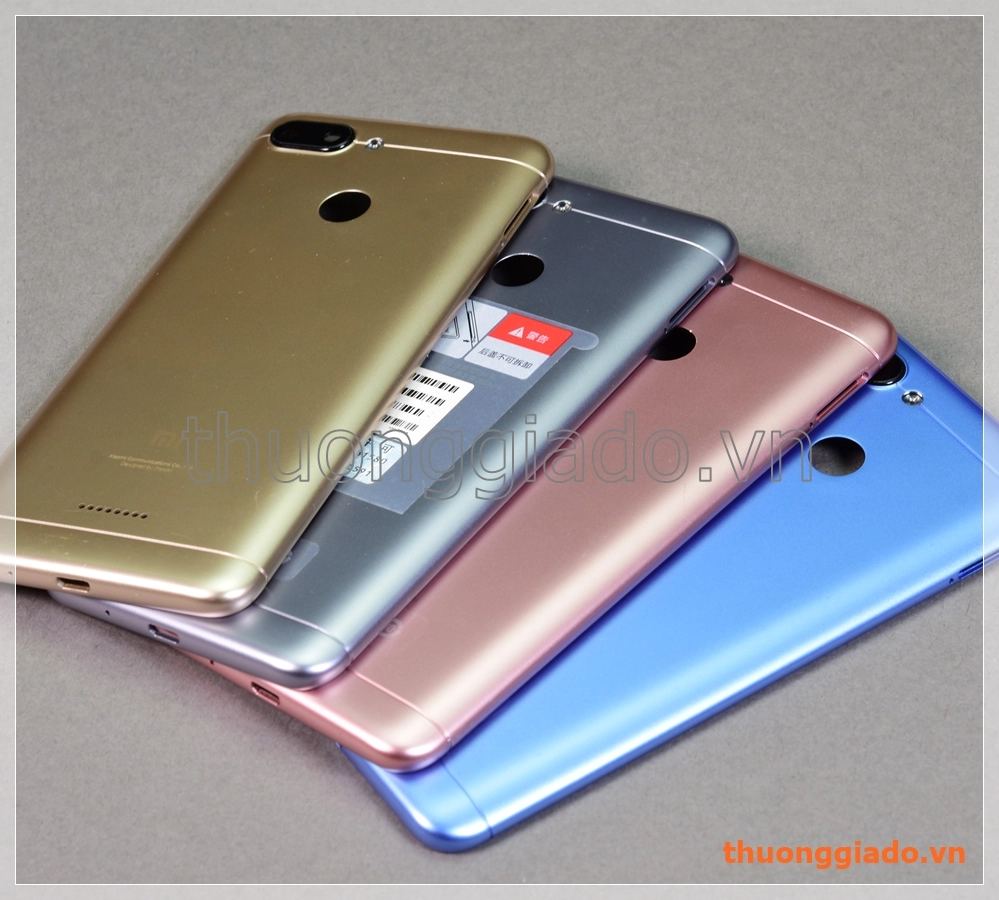 Nắp lưng Redmi 6 (5.45"), nắp đậy pin chính hãng, kèm kính camera sau