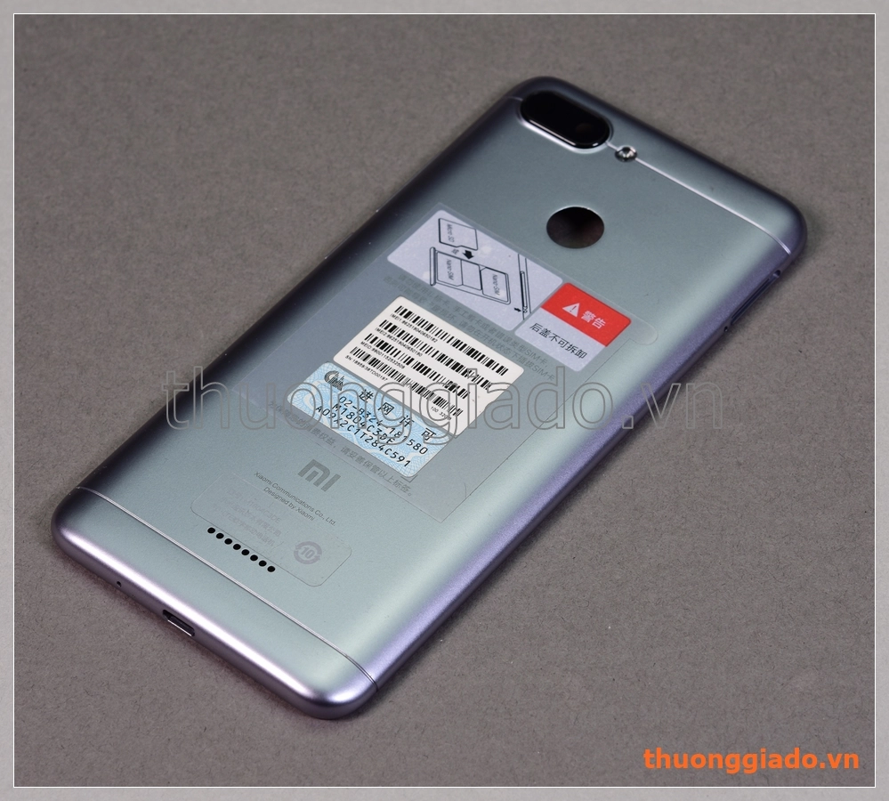 Nắp lưng Redmi 6 (5.45"), nắp đậy pin chính hãng, kèm kính camera sau