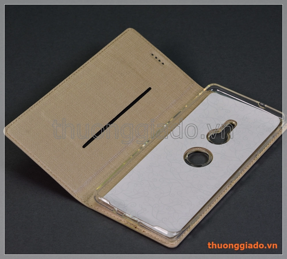 Bao da Sony Xperia XZ3 (6.0"), bao da cầm tay nắp gập mở kiểu flip, hiệu Vili
