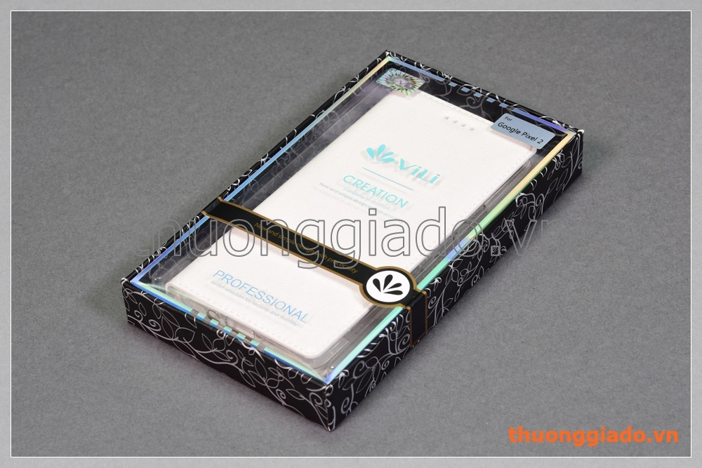 Bao da Google Pixel 2 5.0" flip leather case, hiệu Vili