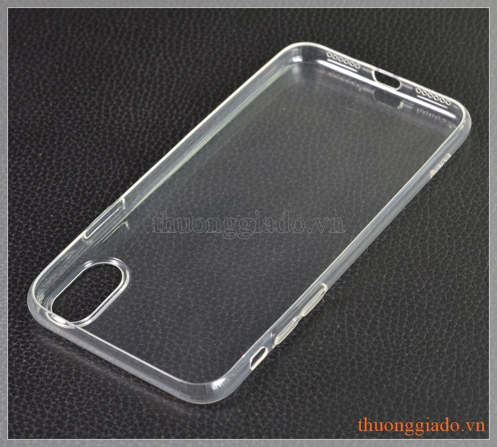Ốp lưng silicone iPhone X (5.8"), hiệu HOCO, siêu mỏng trong suốt