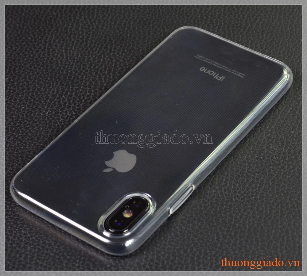 Ốp lưng silicone iPhone X (5.8"), hiệu HOCO, siêu mỏng trong suốt