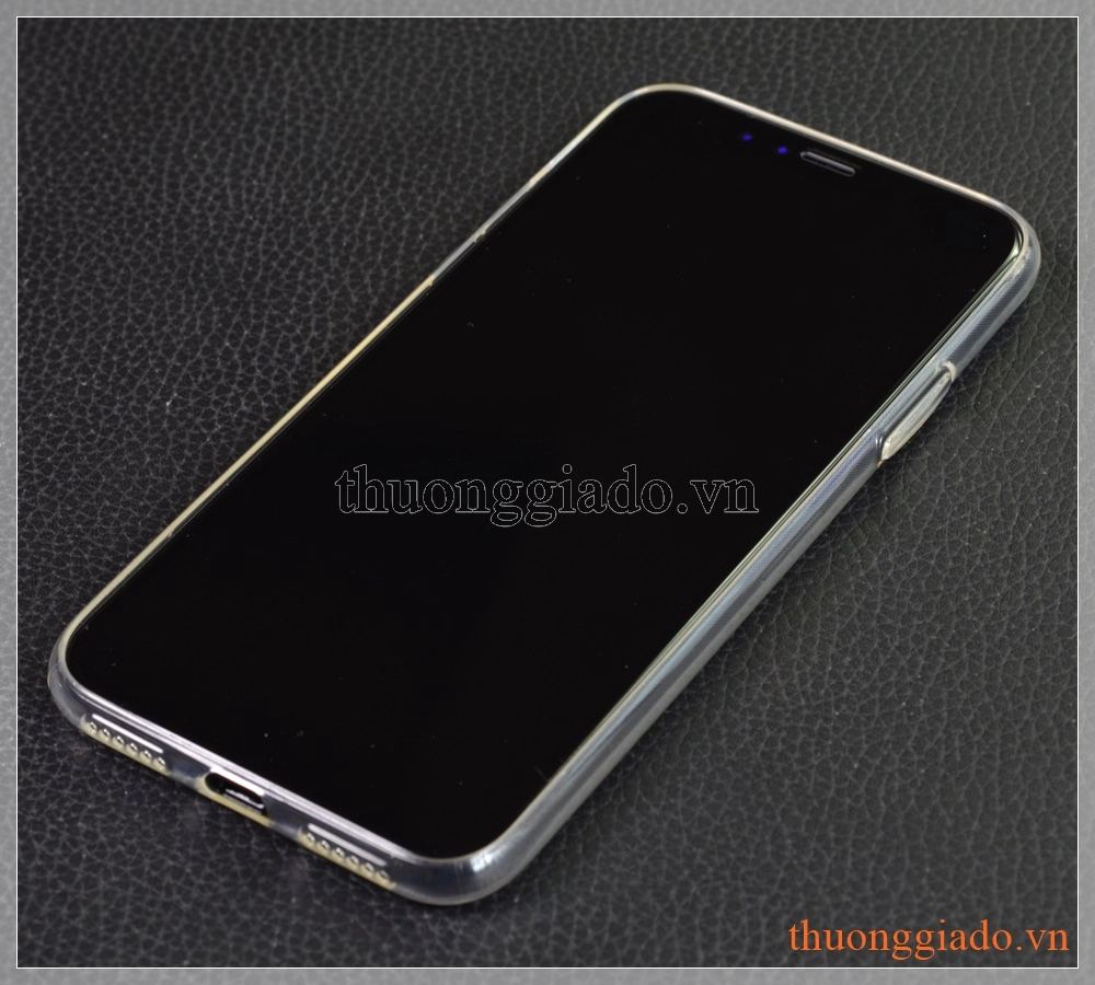 Ốp lưng silicone iPhone X (5.8"), hiệu HOCO, siêu mỏng trong suốt