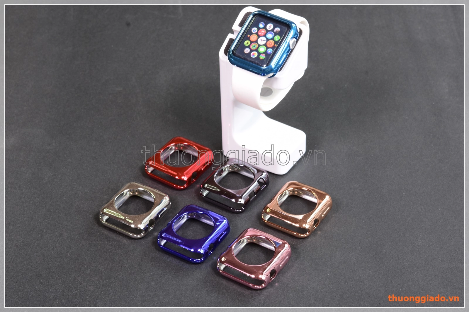 Ốp viền silicone Apple Watch 38mm màu sắc sáng bóng thời trang Ốp viền silicone Apple Watch 38mm màu sắc sáng bóng thời trang