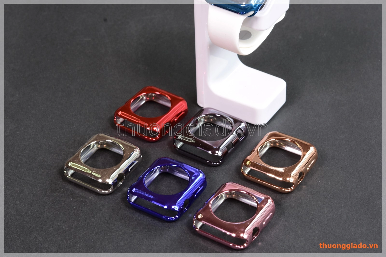 Ốp viền silicone Apple Watch 38mm màu sắc sáng bóng thời trang Ốp viền silicone Apple Watch 38mm màu sắc sáng bóng thời trang