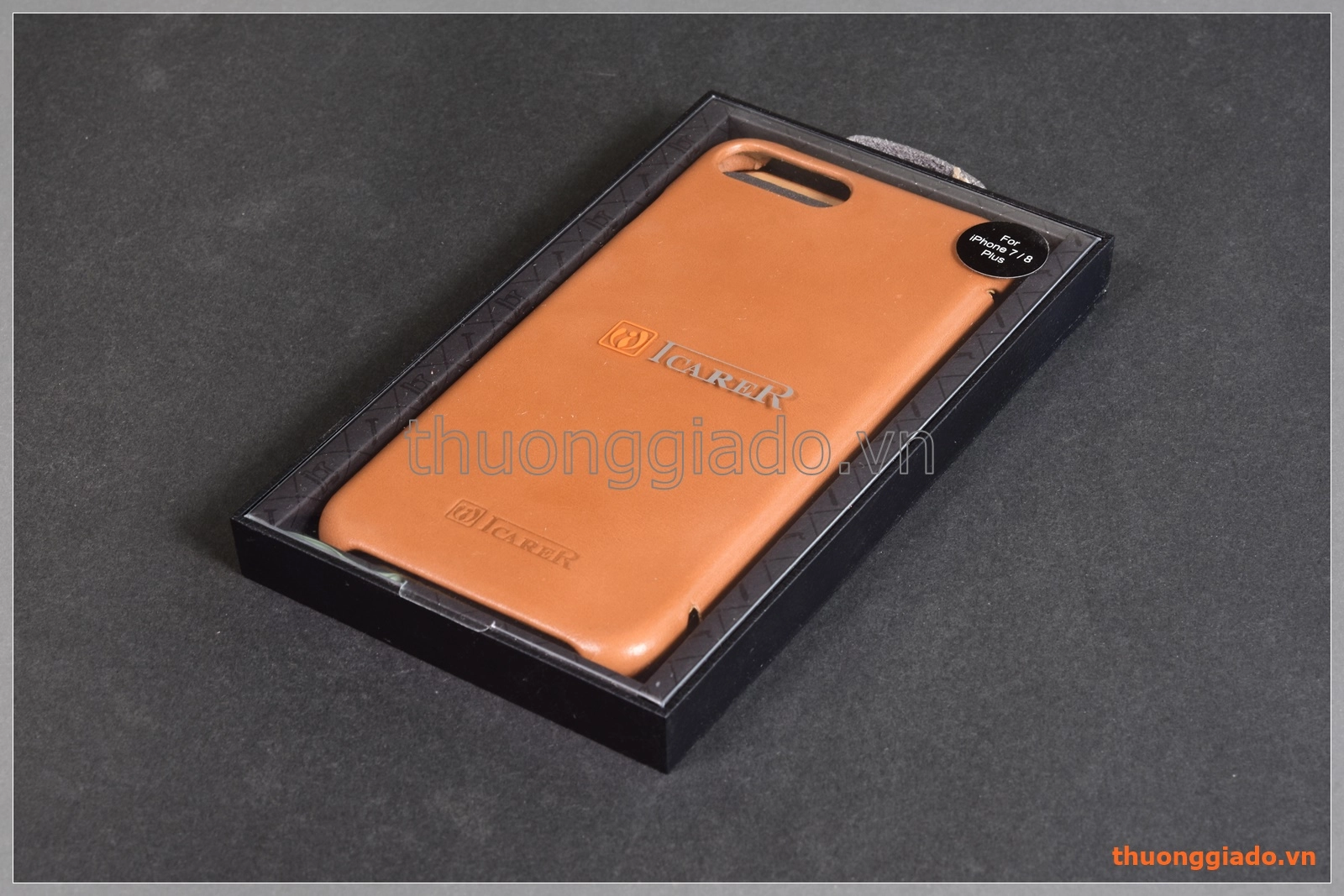 Bao da cầm tay iPhone 8 Plus (5.5"), iPhone 7 Plus (5.5"), hiệu Icarer, da mịn