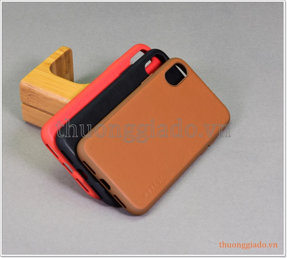 Ốp lưng da chống sốc iPhone X/iPhone Xs (5.8”), chống va đập hiệu Mobest