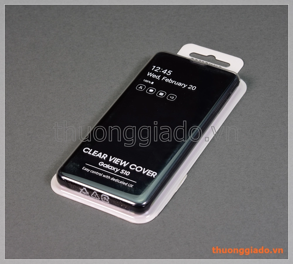 BAO DA CLEAR VIEW GALAXY S10 EF-ZG973C CHÍNH HÃNG