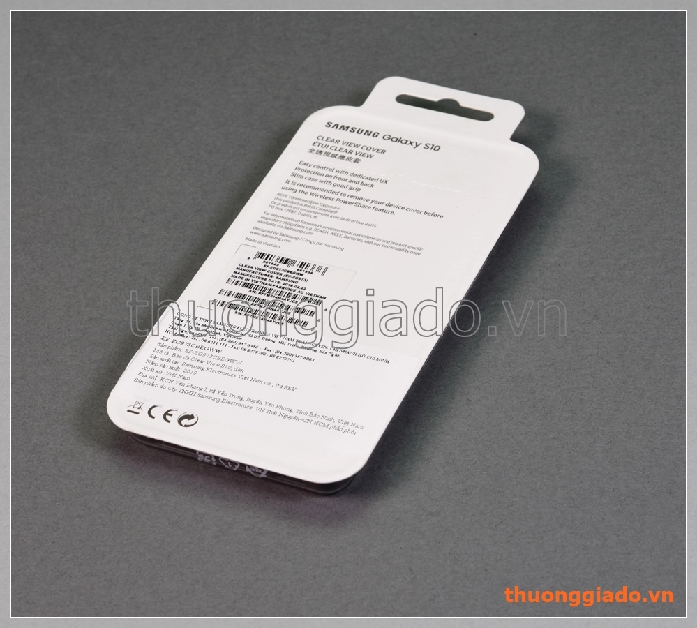 BAO DA CLEAR VIEW GALAXY S10 EF-ZG973C CHÍNH HÃNG